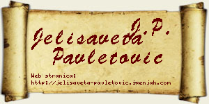 Jelisaveta Pavletović vizit kartica